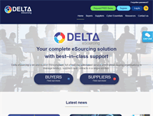 Tablet Screenshot of delta-esourcing.com
